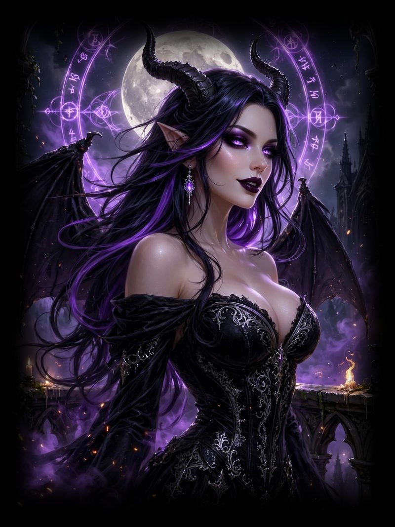 Sweet Dreams, Sweet Dreams Chapter 1 of 5, original dark fantasy artwork from The Succubus Saga by Merci Web Design Studio