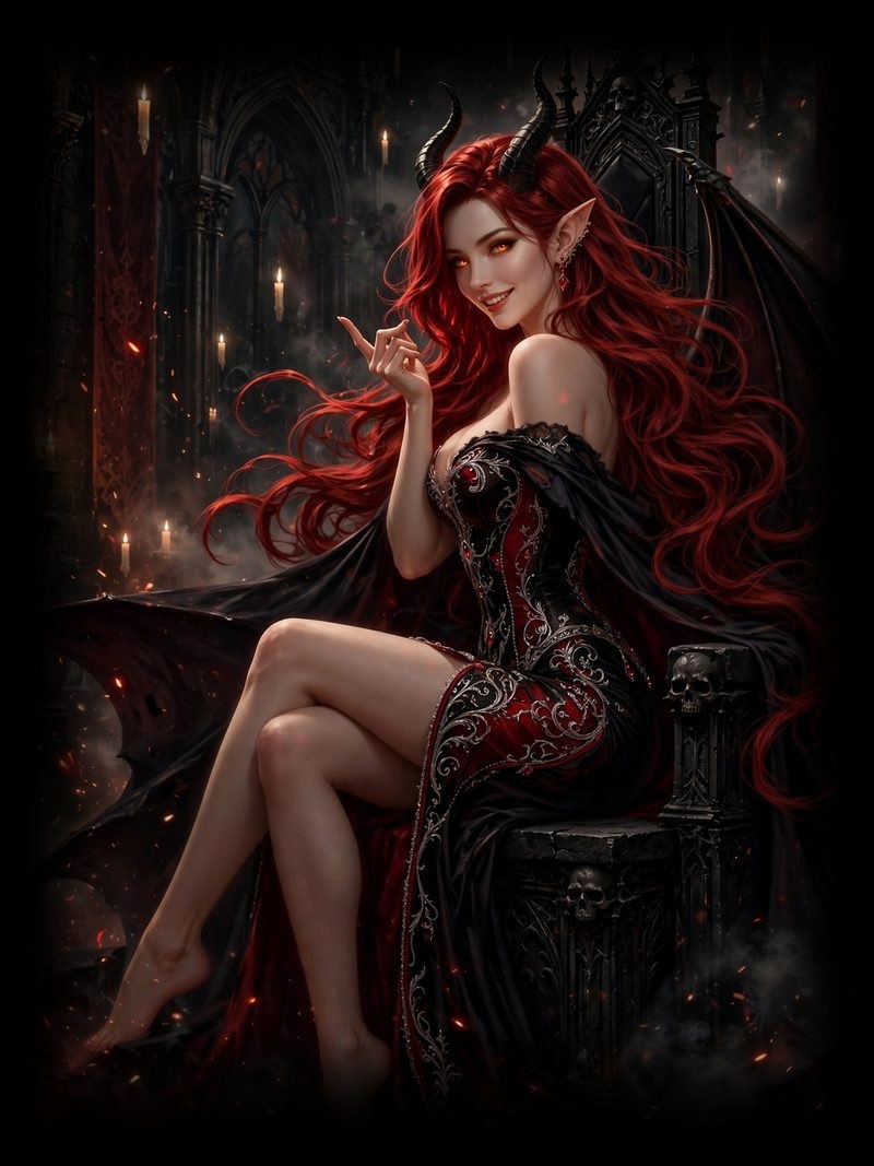 Come Here, Come Here Chapter 1, original dark fantasy artwork from The Succubus Saga by Merci Web Design Studio